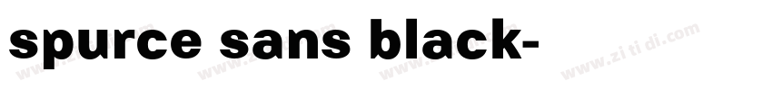 spurce sans black字体转换